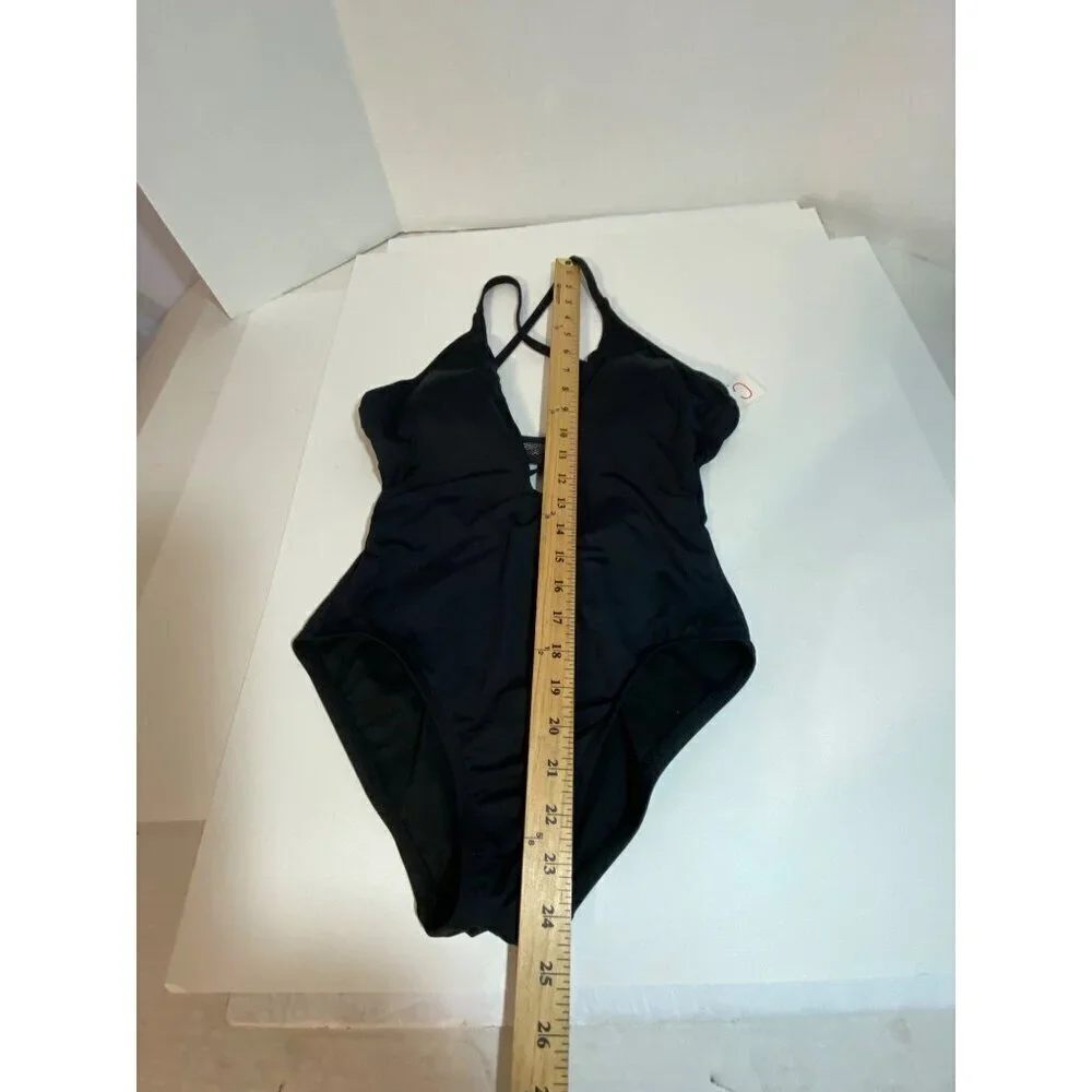 Cole One Piece Black Swimsuit with Crisscross Straps‎ Women’s Size 6 NWT